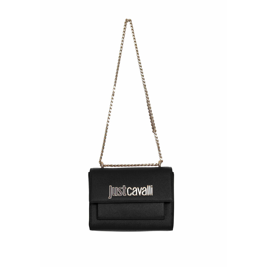 Just Cavalli Shoulder Bag In Black