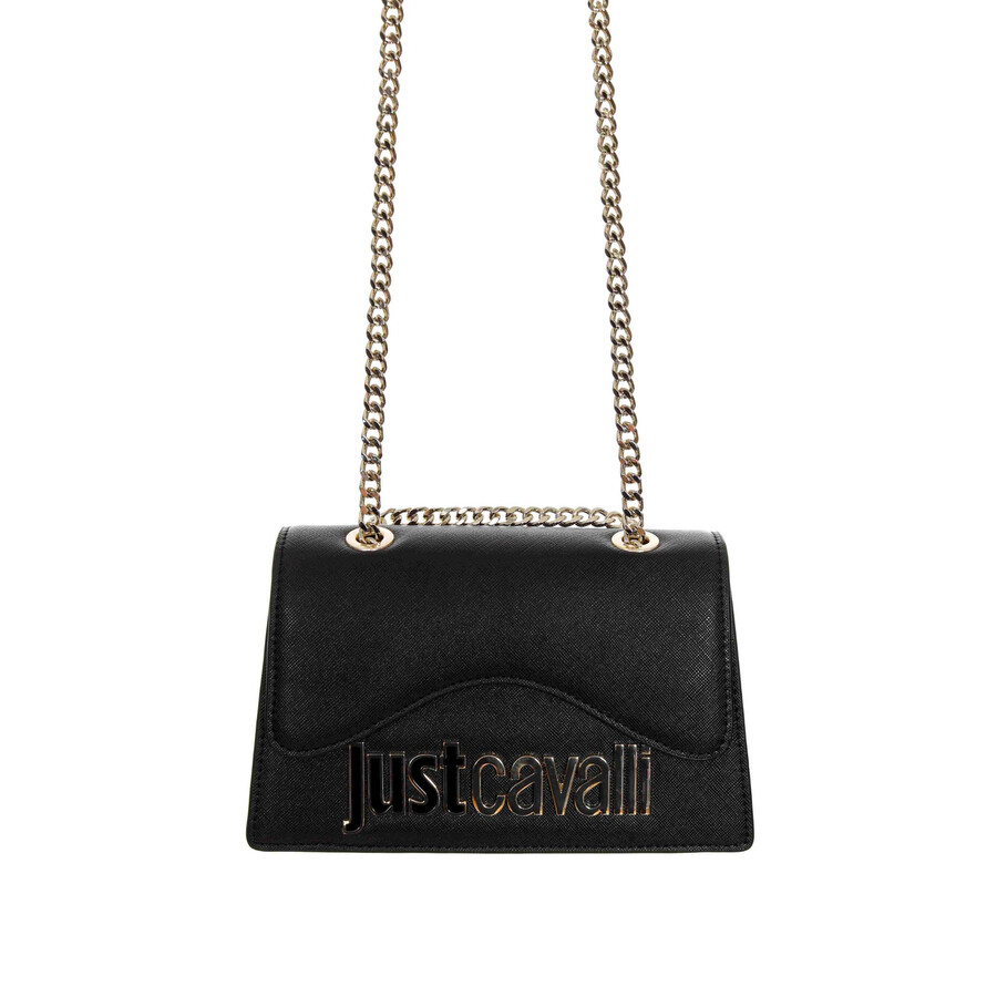 Just Cavalli Shoulder Bag In Black