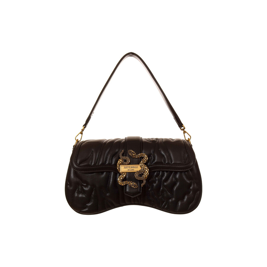 Just Cavalli Shoulder Bag In Black