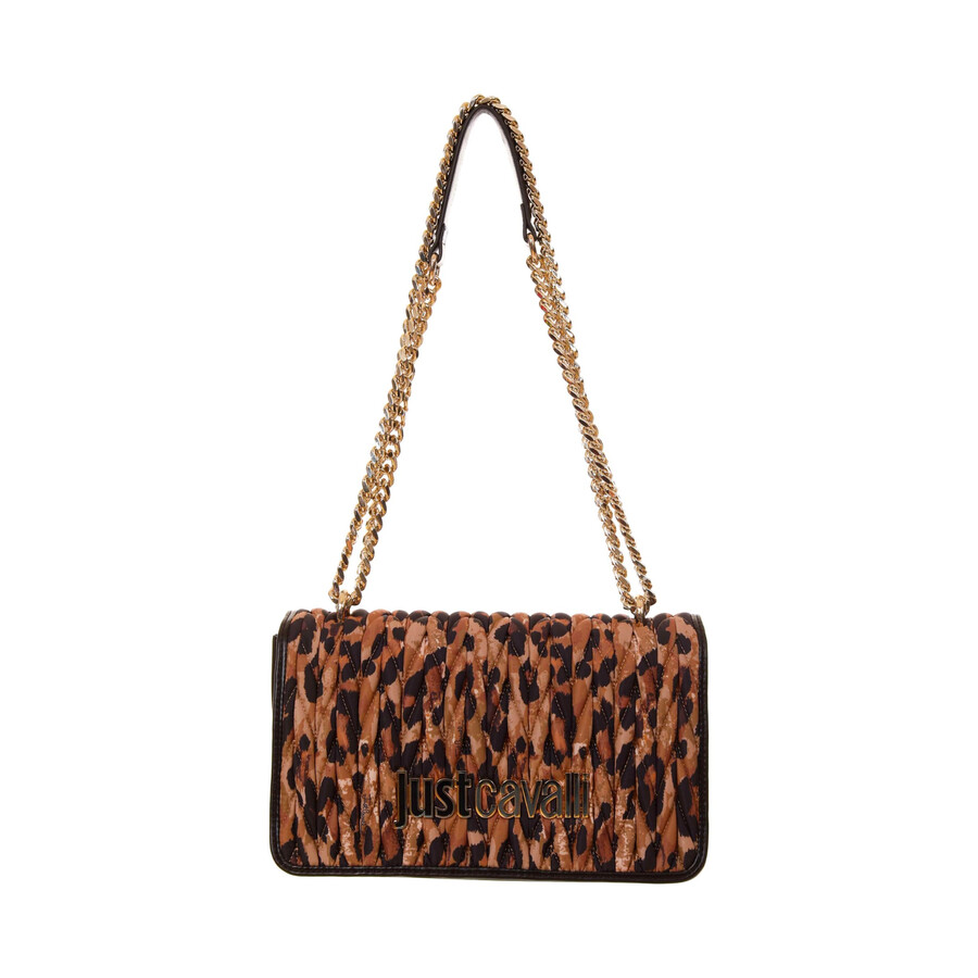 Just Cavalli Shoulder Bag In Brown