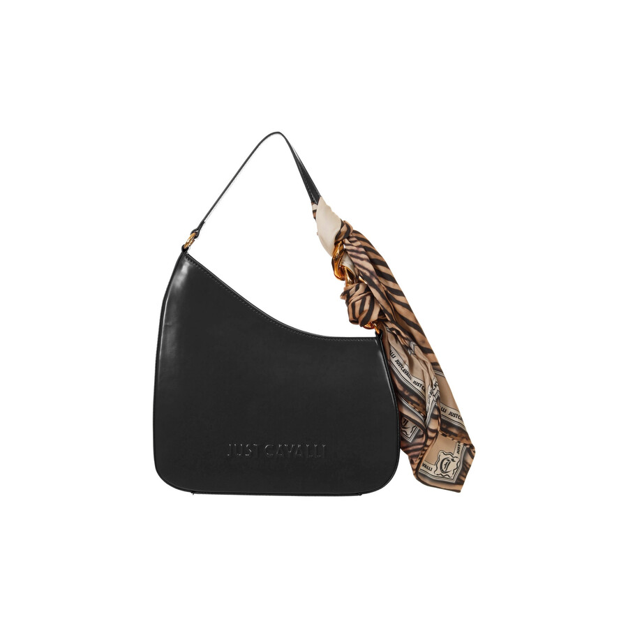 Just Cavalli Shoulder Bag In Black