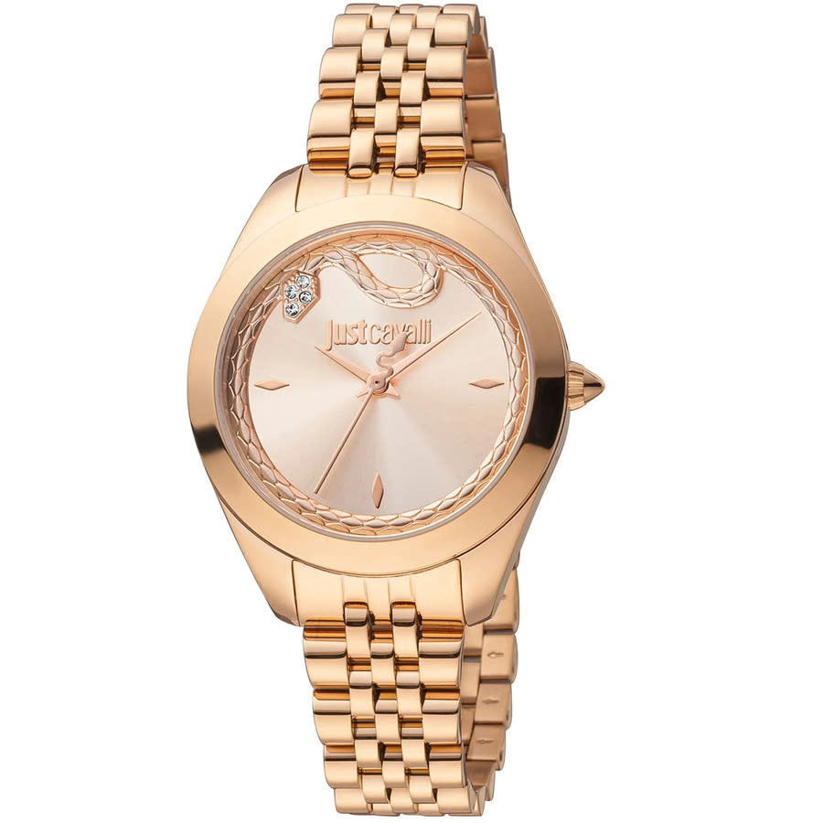 Just Cavalli Speranza Rose Gold Dial Rose Gold Steel Strap Watch for Women - JC1L356M0045