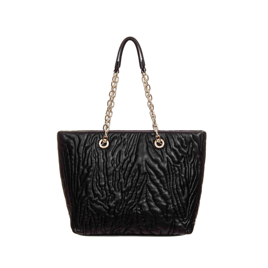 Just Cavalli Tote Bag In Black