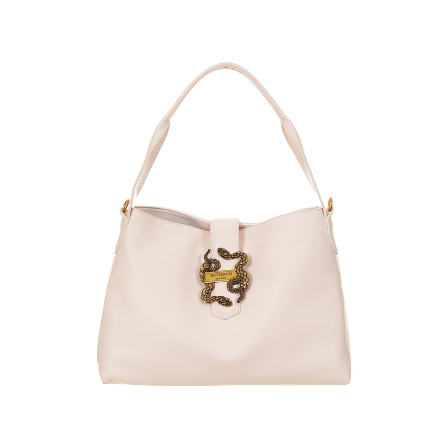 Just Cavalli Tote Bag In White