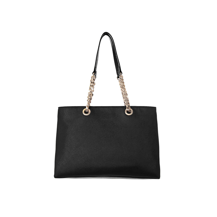 Just Cavalli Tote Bag In Black
