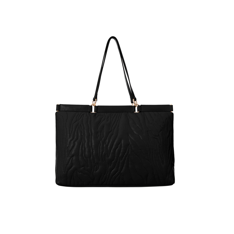Just Cavalli Tote Bag In Black