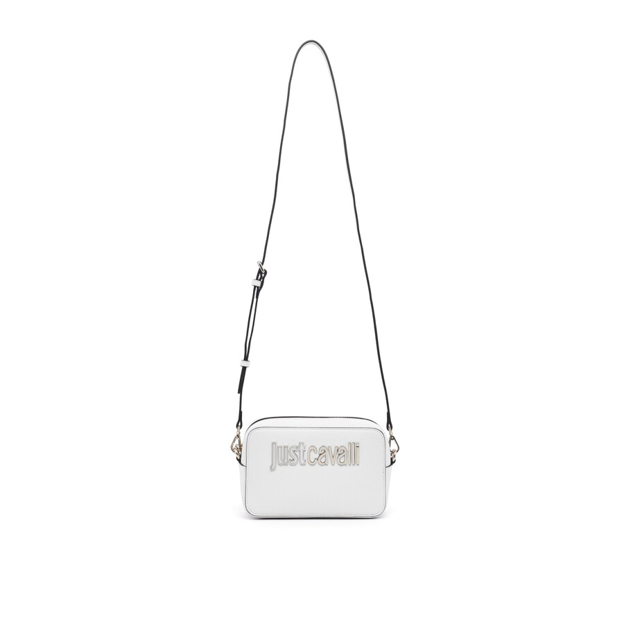Just Cavalli White Shoulder Bag In White