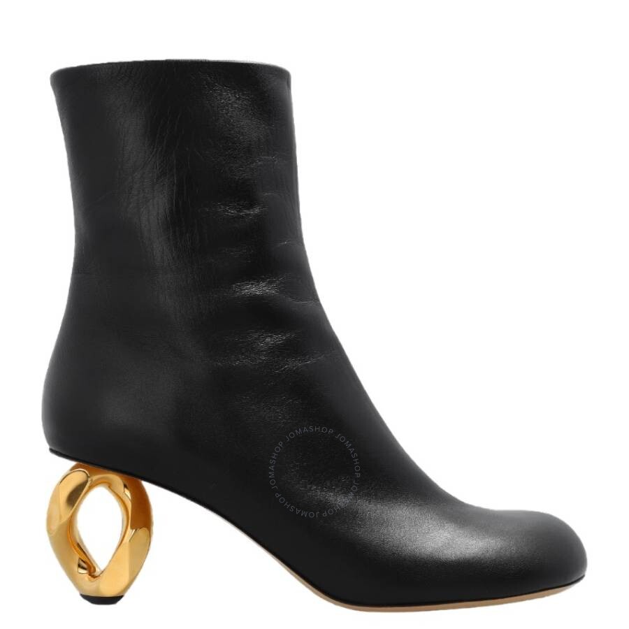 靴 jw anderson WOMEN'S CHAIN RUBBER BOOT 37 Beige High Chain Rubber Boots by JW Anderson on Sale