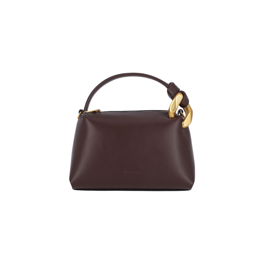 Jw Anderson J.w. Anderson Corner Small Shoulder Bag In Brown
