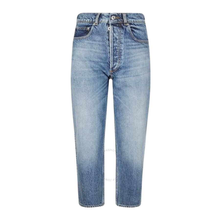 Jw Anderson J. W. Anderson Straight Leg Cropped Jeans In Blue