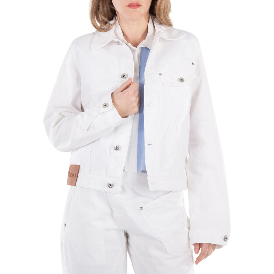 Cropped Twisted Denim Jacket