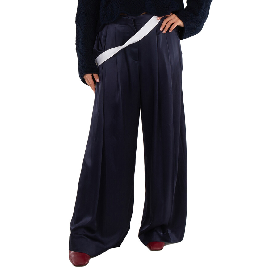 Crossover Strap Wide Leg Trousers