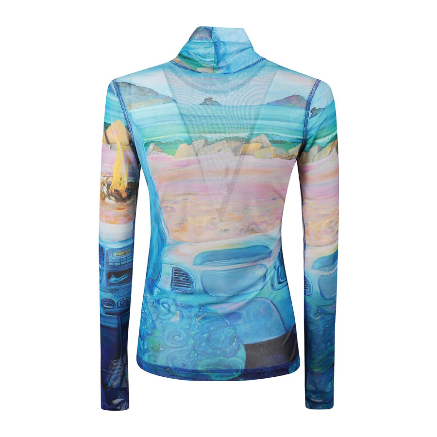 Jw Anderson Multicolor Top In Blue