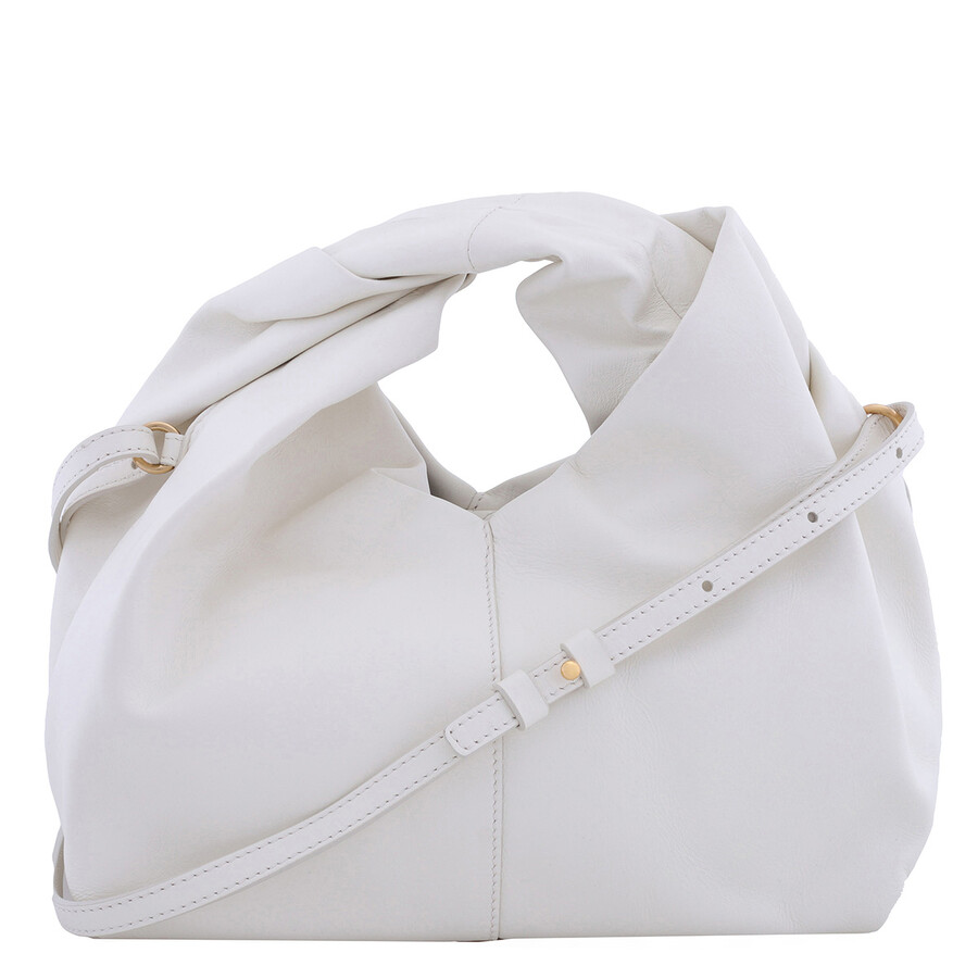 Jw Anderson Mini Twister Logo Printed Tote Bag In White