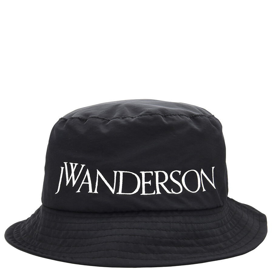 Jw Anderson Logo Bucket Hat In Black