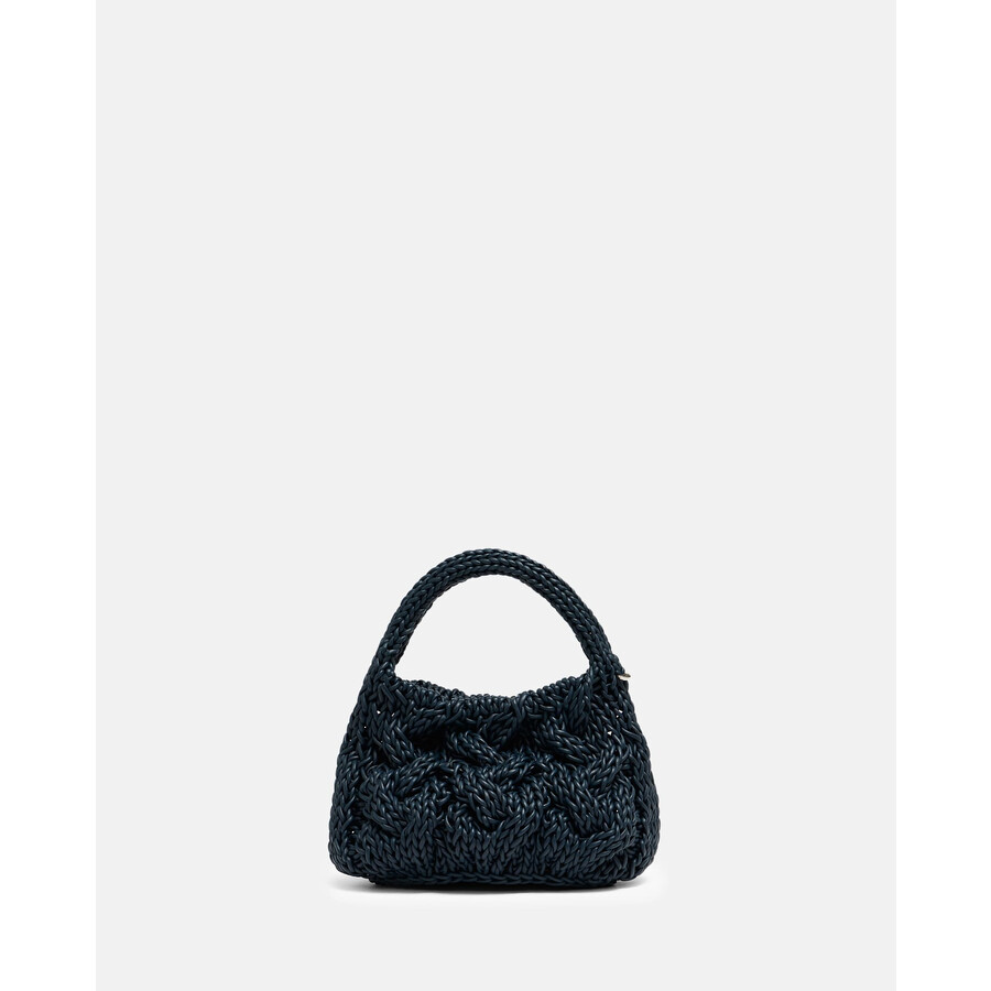 Jw Anderson J.w. Anderson Small Cable Knit Bag In Black