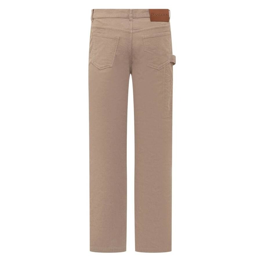 Jw Anderson Straight Leg Corduroy Trousers In Brown