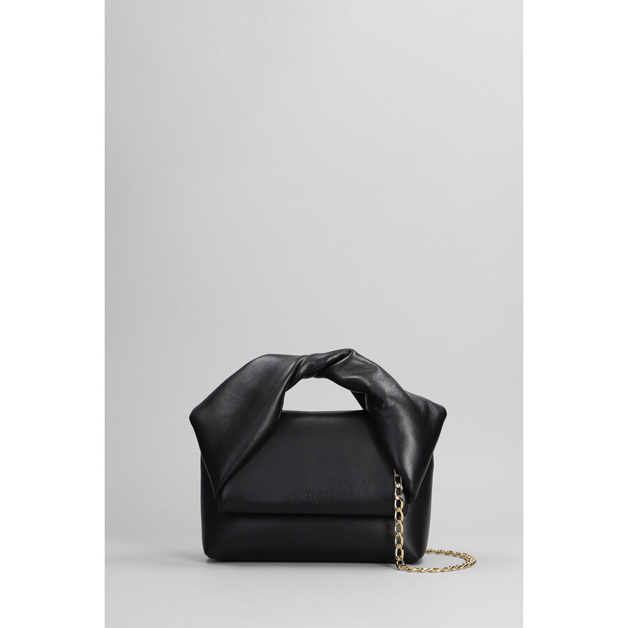 Jw Anderson J.w. Anderson Twisted Hand Bag In Black