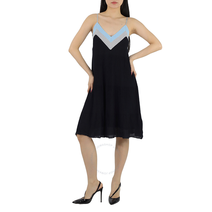 Jwon Flared Cami Dress In Blue In Blue