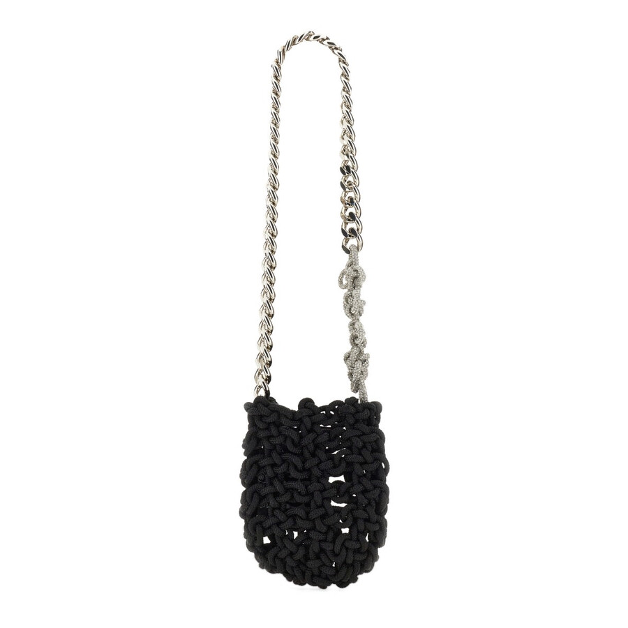 Kara Knot Shoulder Bag In Black