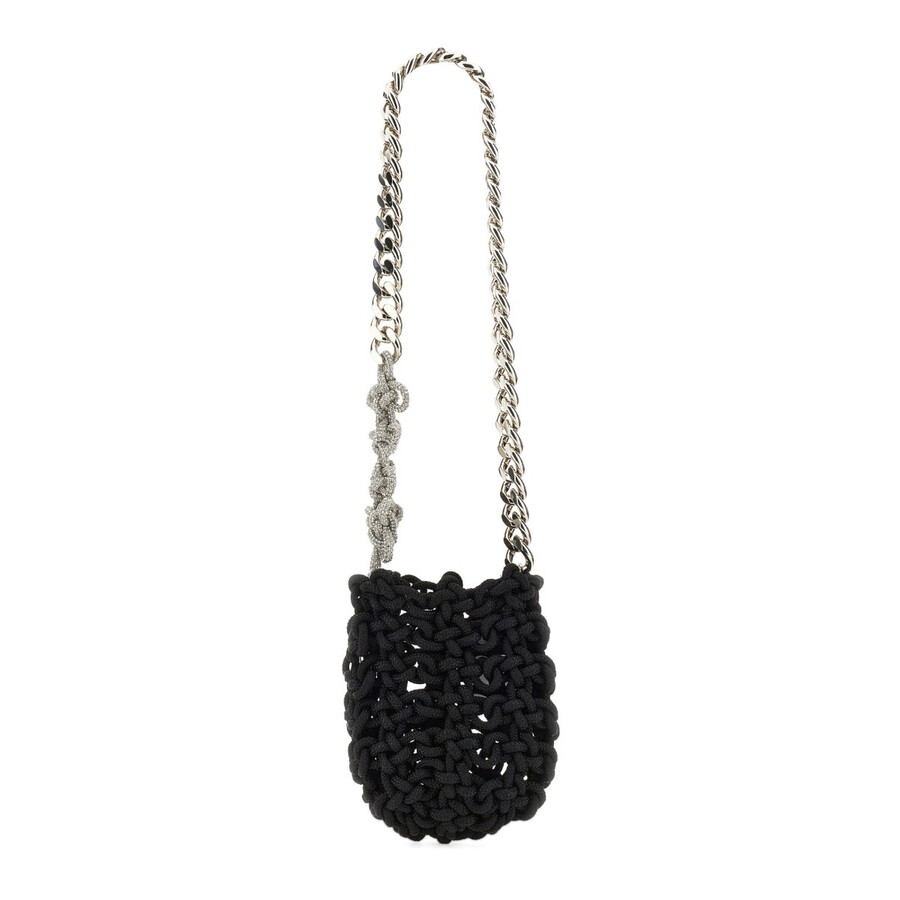 Kara Knot Shoulder Bag In Black
