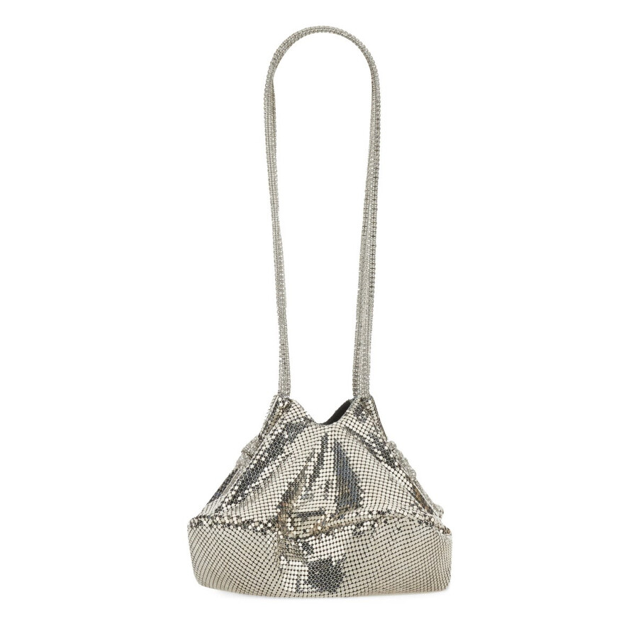 Kara Ufo Shoulder Bag In Silver