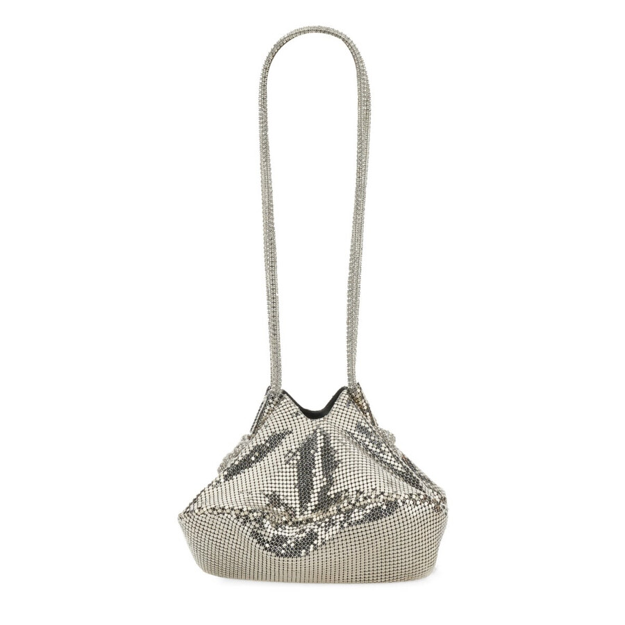 Kara Ufo Shoulder Bag In Silver