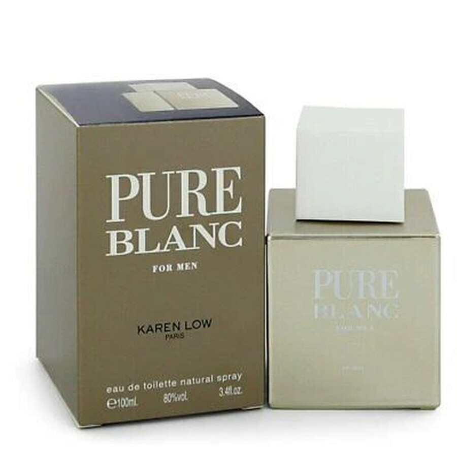 Karen Low Men's Pure Blanc Edt Spray 3.4 oz Fragrances 3700134404497 In N/a