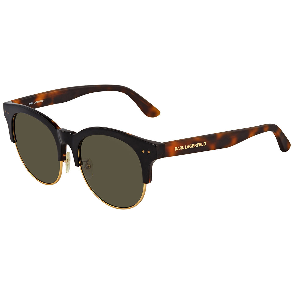 Karl Lagerfeld Brown Acetate Sunglasses
