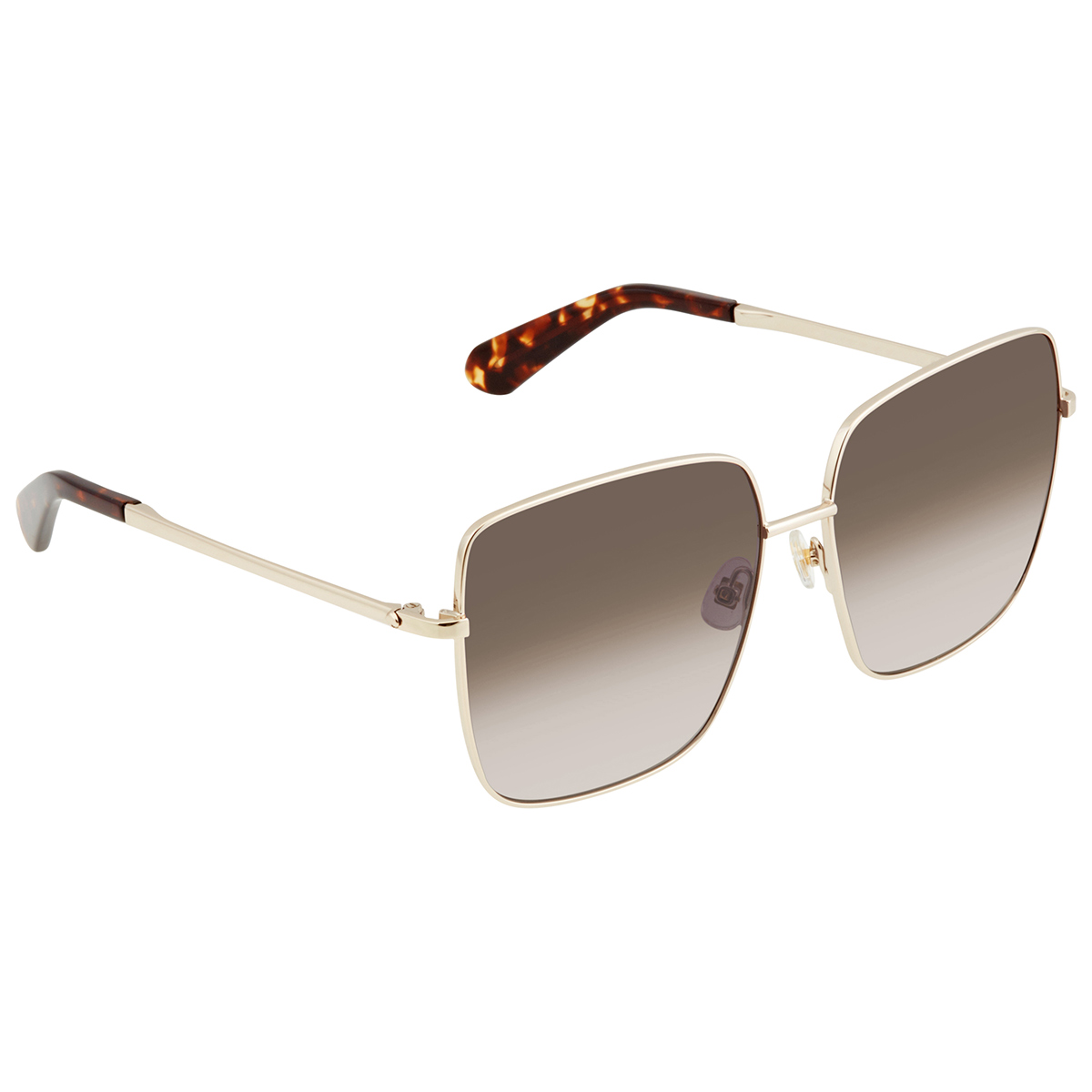 kate spade Yellow Gradient Square Sunglasses with Brown Lenses Kate Spade Camryn/S Brown, Tortoise Prescription Sunglasses main image 3