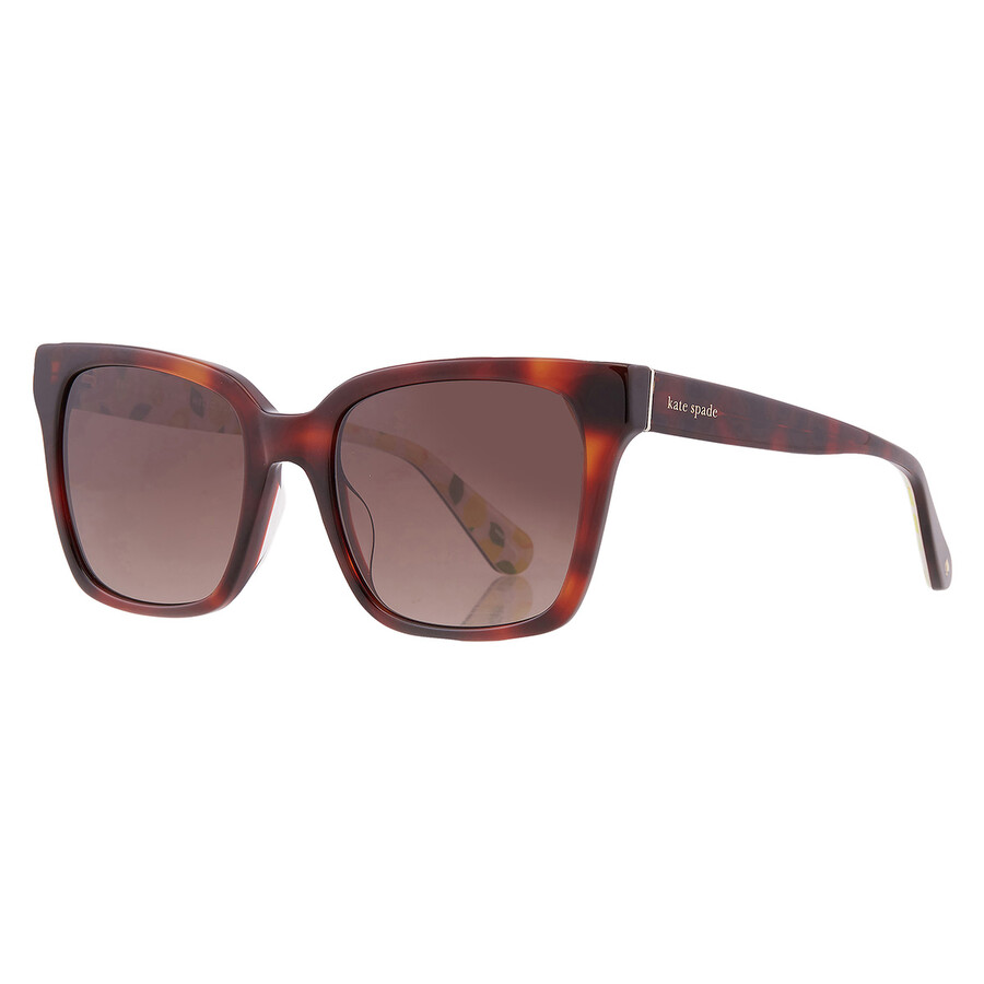 Kate Spade Brown Shaded Cat Eye Ladies Sunglasses Harlow/g/s 0086/ha 55 In Brown