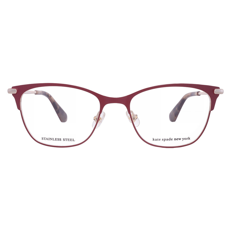 Kate Spade Demo Sport Ladies Eyeglasses Bendall 0lhf 50 In Burgundy