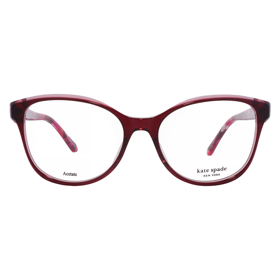 Kate Spade Demo Square Ladies Eyeglasses Rosalind/g 0c9a 52 In Red