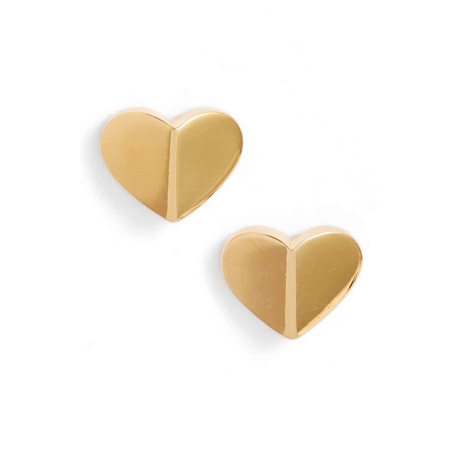 Kate Spade Gold Heritage Spade Small Heart Studs WBRUH538711