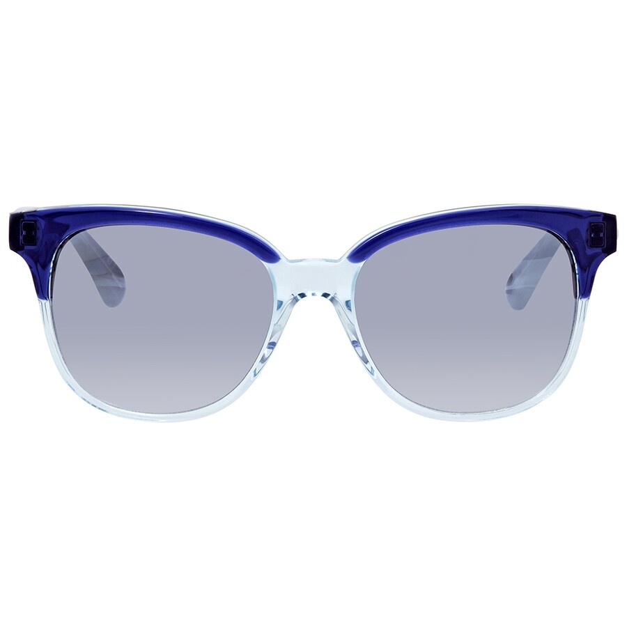 Kate Spade Gray Mirror Shaded Silver Cat Eye Sunglasses ARLYNNS 0VY5 52