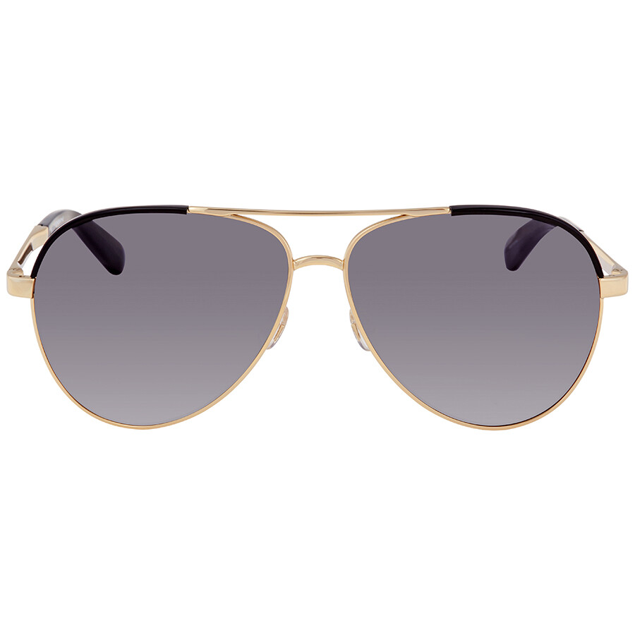 Kate Spade Gray Pilot Ladies Sunglasses Amarissa/s 0rhl/dx 59 In Gold / Gray