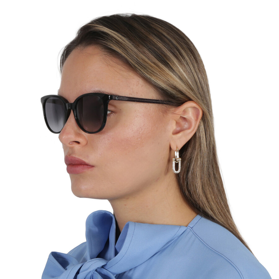 Kate Spade Grey Shaded Cat Eye Ladies Sunglasses Andria/s 0807/9o 51/18 In Black / Grey