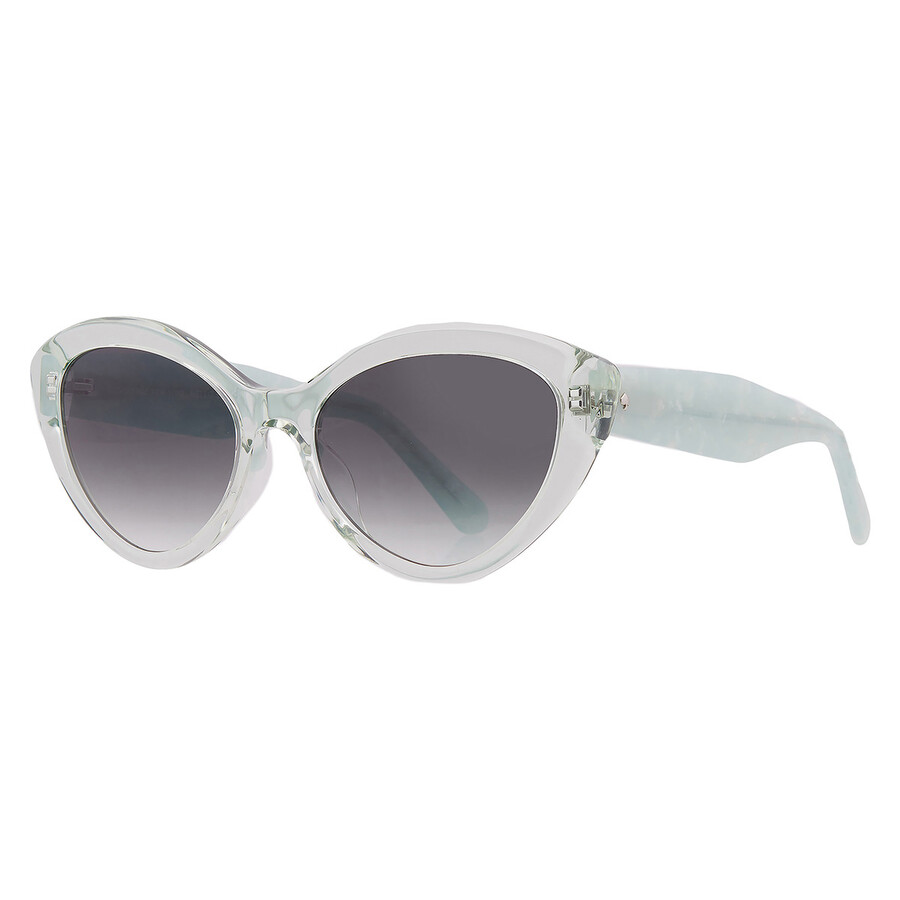 Kate Spade Grey Shaded Cat Eye Ladies Sunglasses Juni/g/s 0zi9/9o 55 In Gray