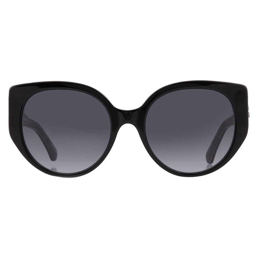 Kate Spade Grey Shaded Cat Eye Ladies Sunglasses Seraphina/g/s 0807/9o 55 In Black