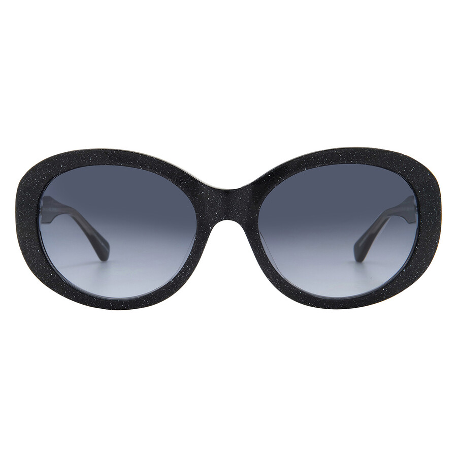 Kate Spade Grey Shaded Oval Ladies Sunglasses Avah/f/s 0807/9o 56 In Black