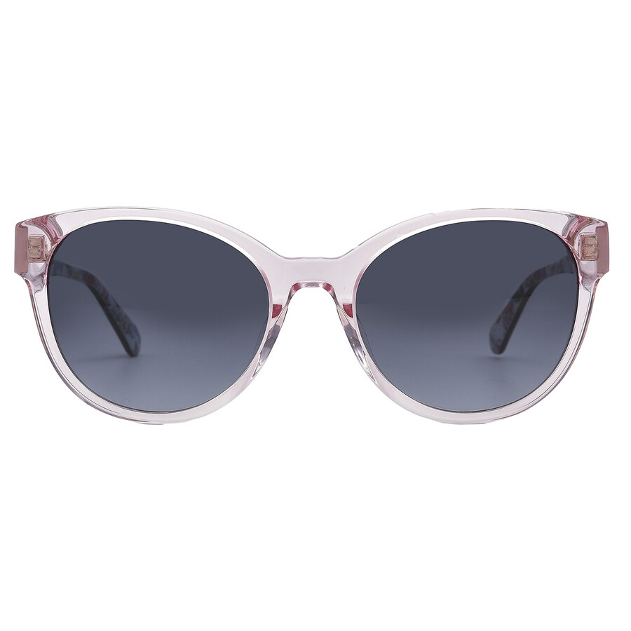 Kate Spade Grey Shaded Oval Ladies Sunglasses Nathalie/g/s 035j/9o 55 In Dark / Grey / Ink / Pink