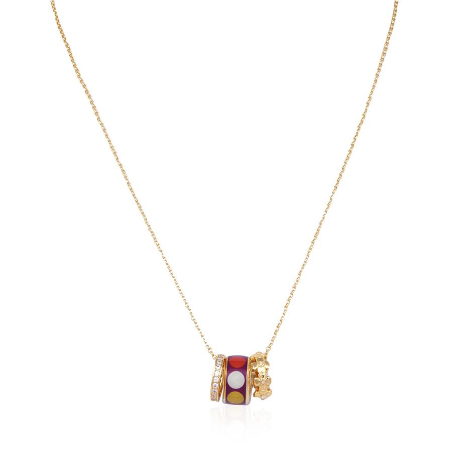 Kate Spade Heritage Spade Flower Stacked Mini Pendant