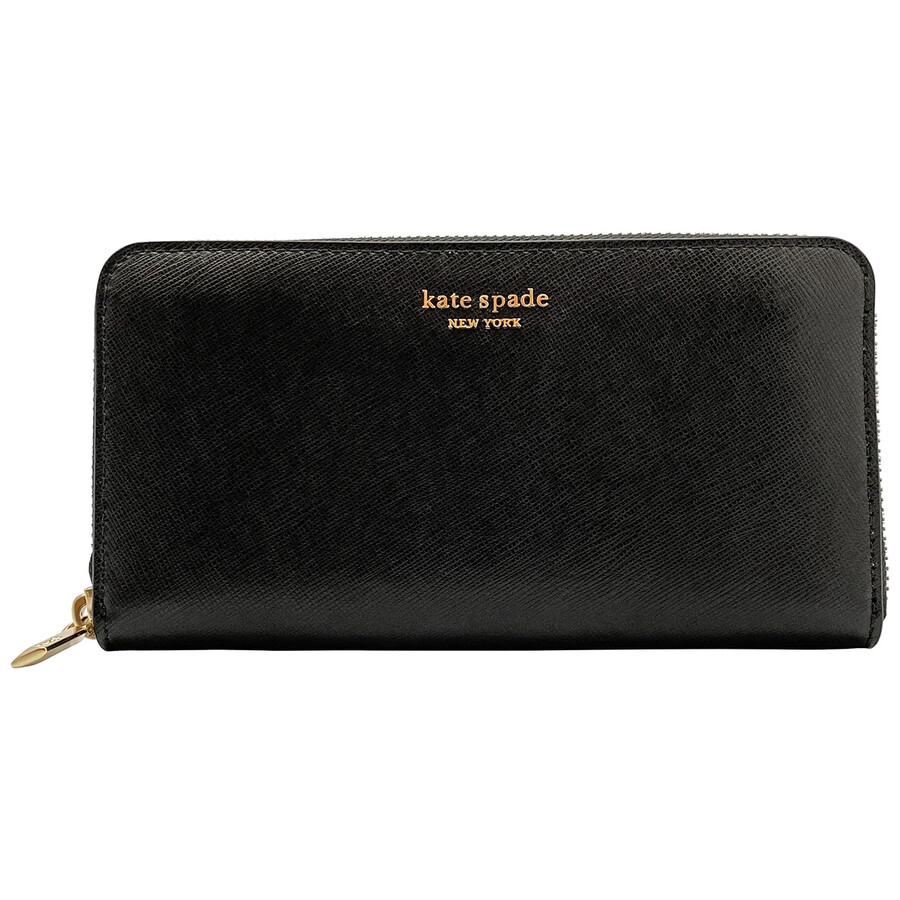 Kate Spade Spencer ZipAround Continental Wallet Black PWRU7750001