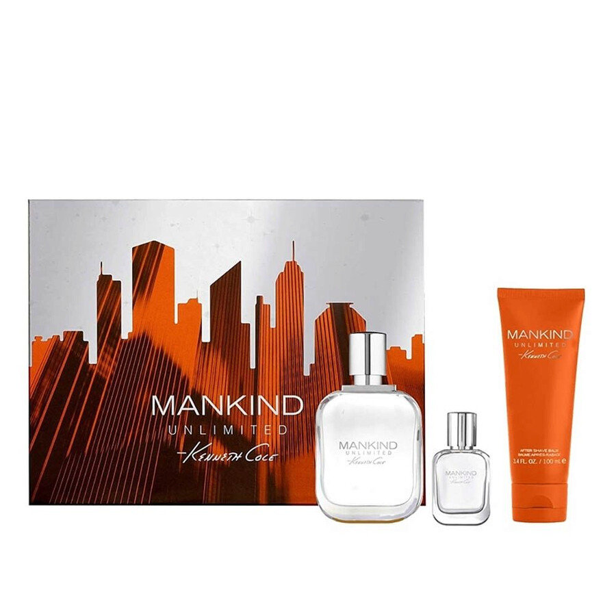 Shop Kenneth Cole Men's Mankind Unlimited Gift Set Fragrances 608940581476 In Black