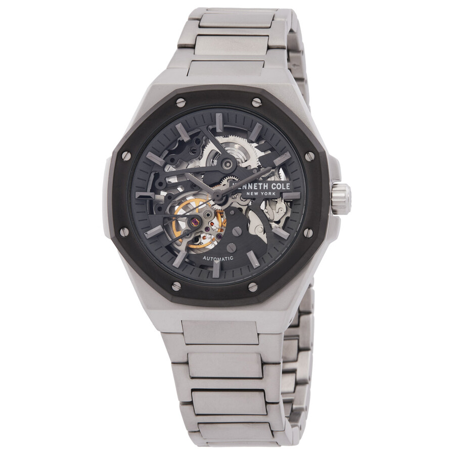 Kenneth Cole New York Automatic Skeleton Octagonal Men's