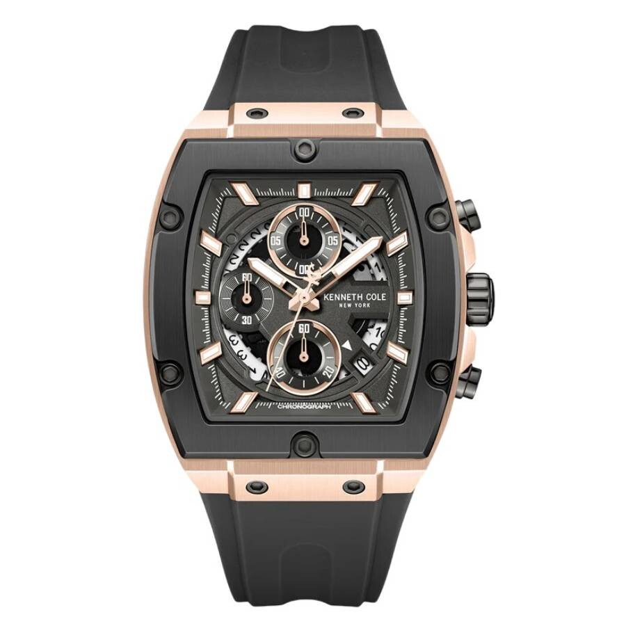 Kenneth Cole New York Chronograph Quartz Black Dial Men's