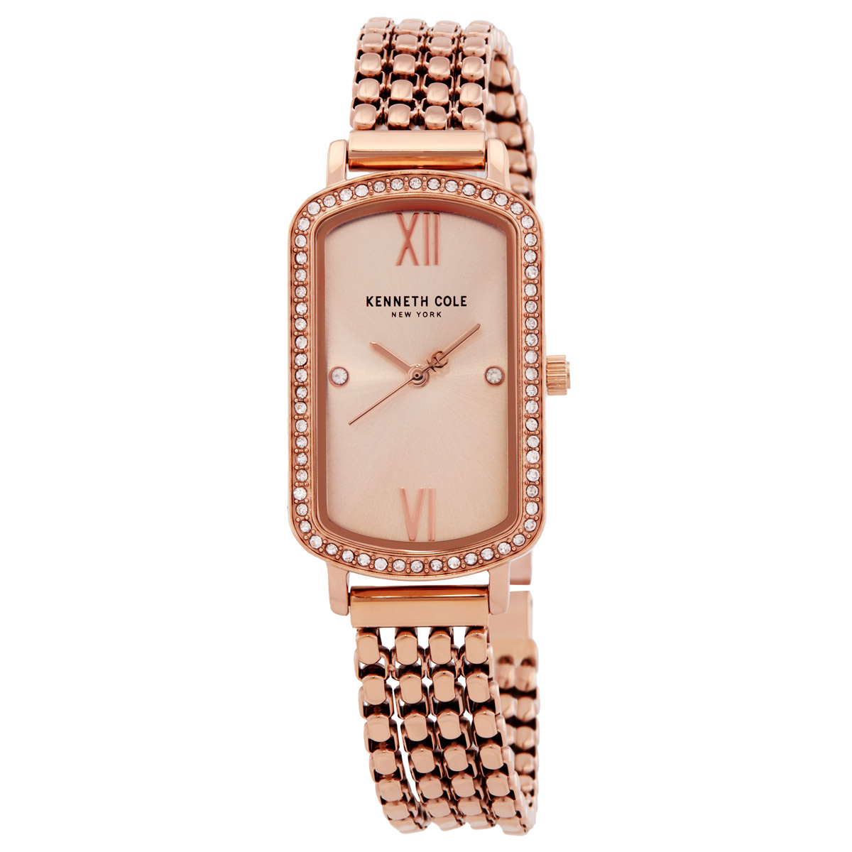 Kenneth Cole New York Quartz Crystal Rose Gold Dial Ladies Watch