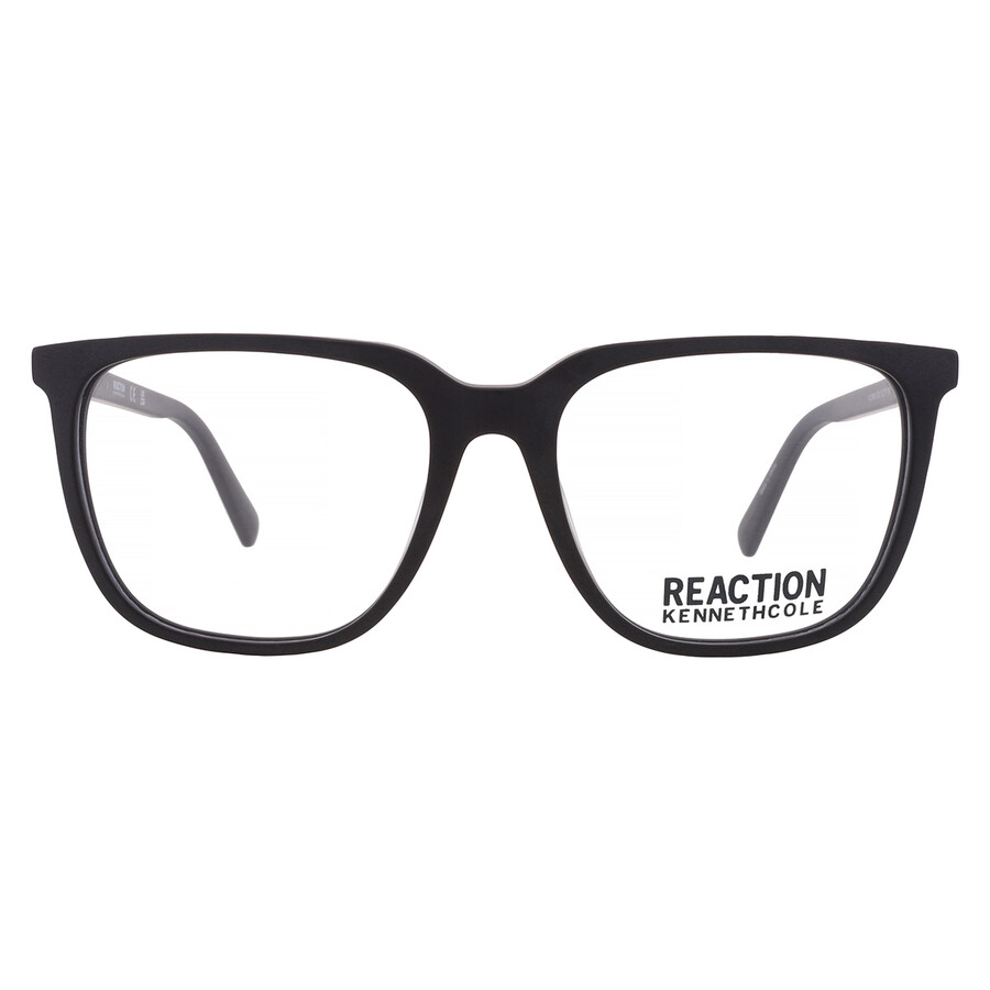 Kenneth Cole Reaction Demo Square Men's Eyeglasses Kc0966 002 55