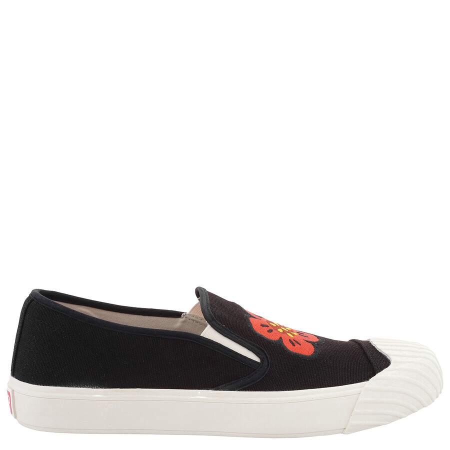 スニーカー KENZO SS24 SNEAKER SLIP ON KENZOSCHOOL (FD55SN005_F7399) Kenzo Black Boke Flower Kenzoschool Slip-On Sneakers, Brand
