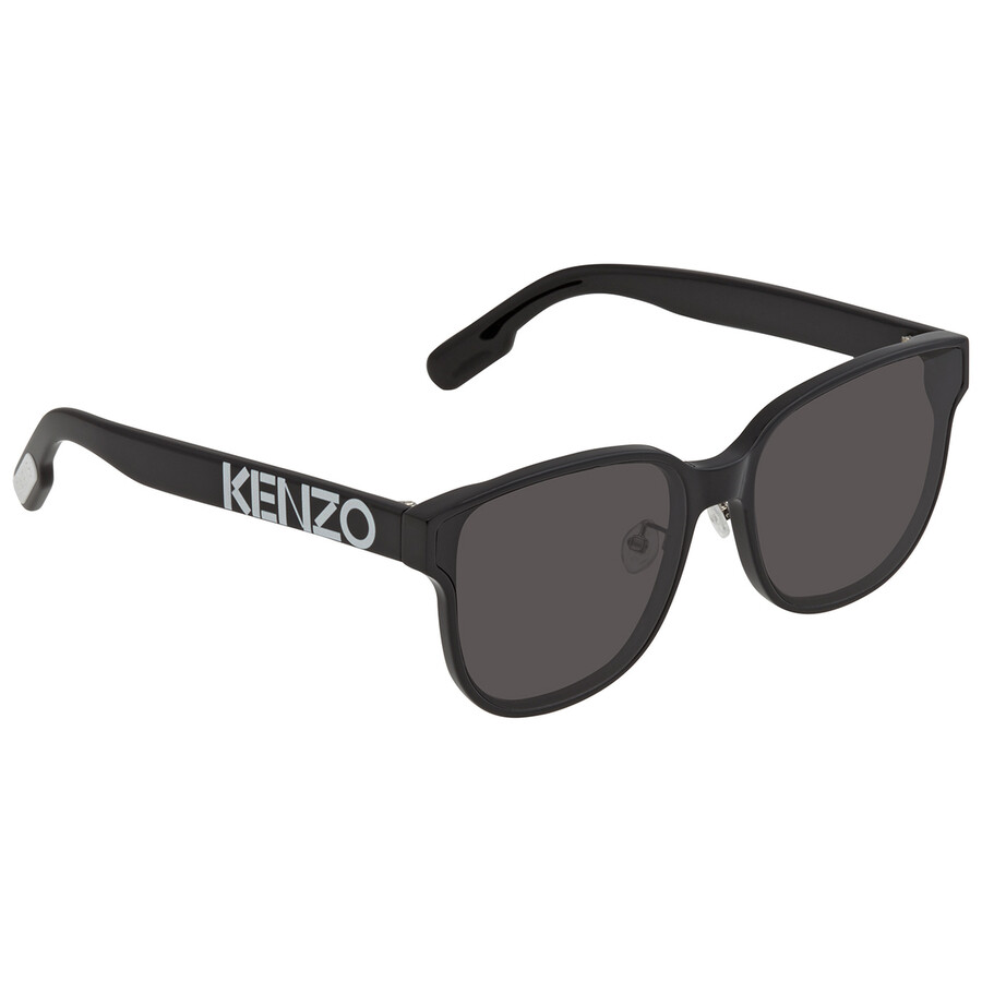 Kenzo Black Square Unisex Sunglasses KZ40088F 1A 62 191875030992